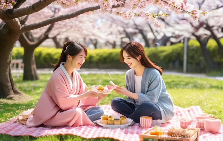 일본 벚꽃 시즌 여행 계획 - **"A breathtaking night cherry blossom (Yozakura) display in a traditional Japanese setting, possibl...